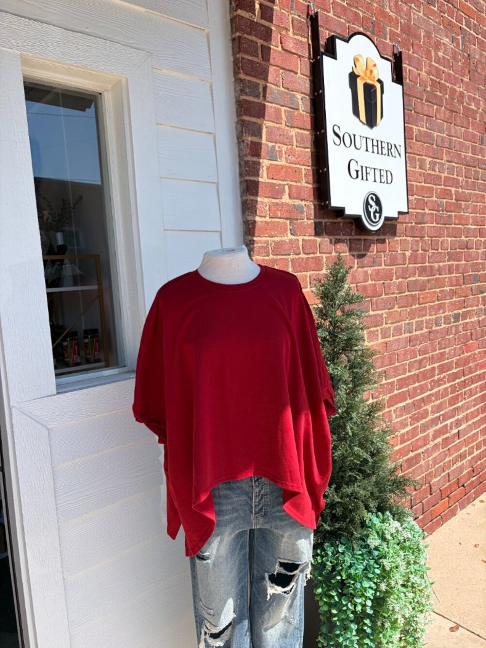 DOLMAN HALF SLEEVE OVERSIZED TOP